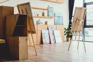 Set out easels or hang art temporarily in your school library to create an artist's exhibit for a gallery fundraiser.