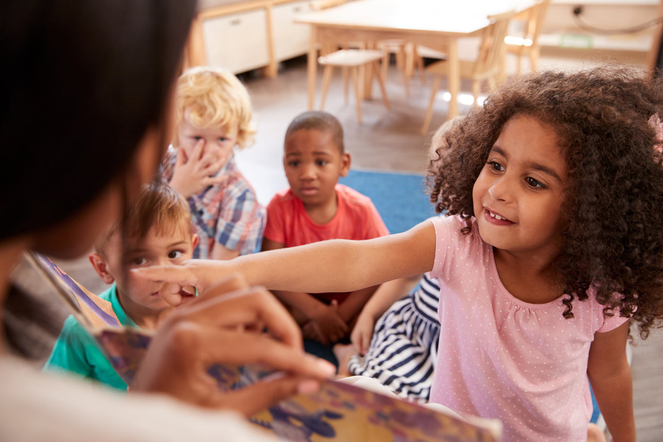 Preschool Reader Pointing