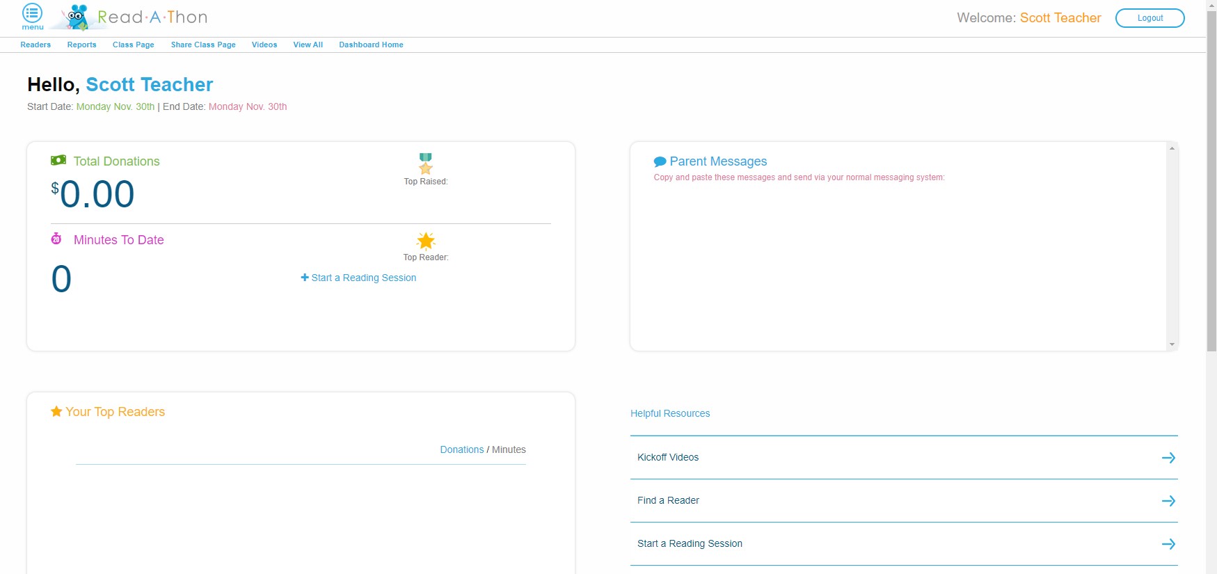Teacher Dashboard
